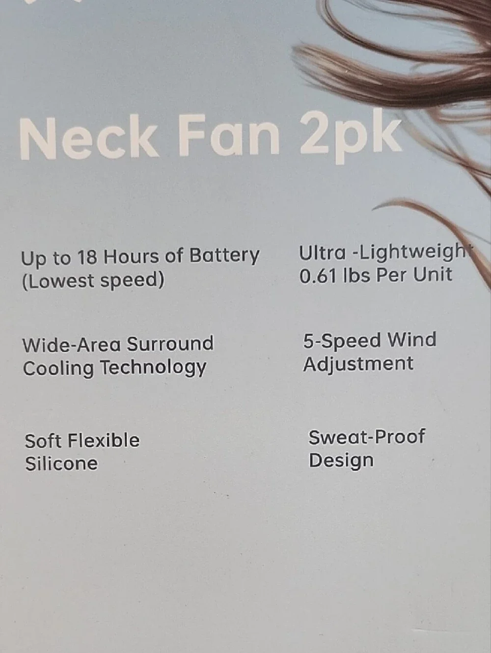 JisuLife Neck Fan Life4, 2pk